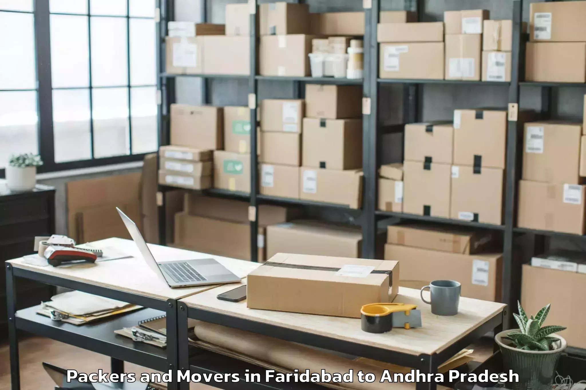 Professional Faridabad to Buttayagudem Packers And Movers